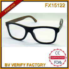 Fx15122 alta qualidade personalizada gato 3 UV400 óculos de madeira Frame